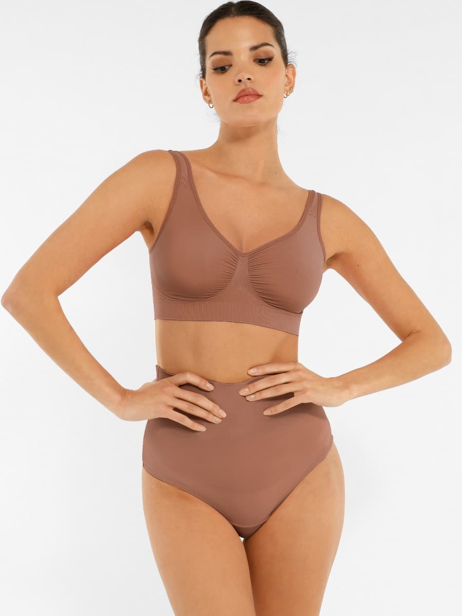 Wide Back & Straps Bust Support Shaping Bra