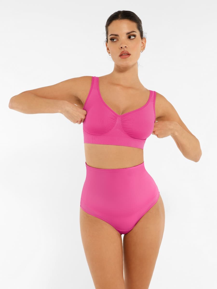 Wide Back & Straps Bust Support Shaping Bra
