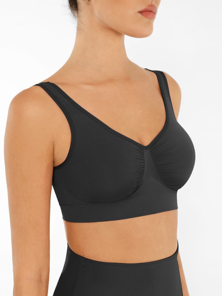 Wide Back & Straps Bust Support Shaping Bra