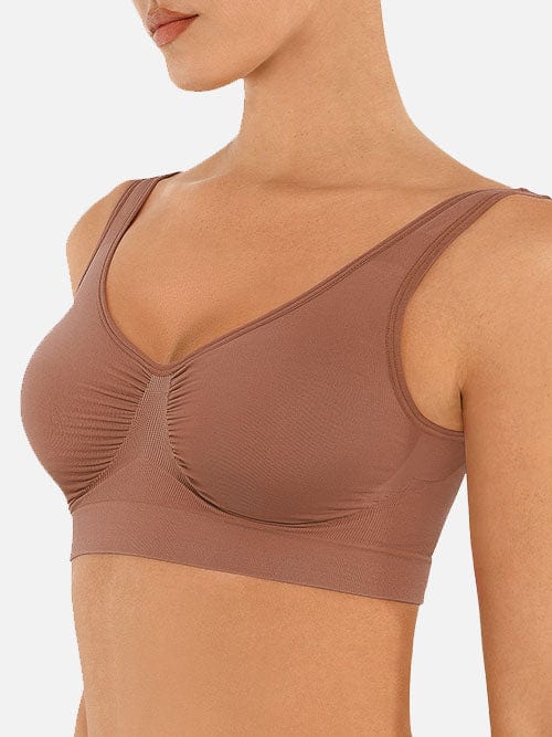 Wide Back & Straps Bust Support Shaping Bra