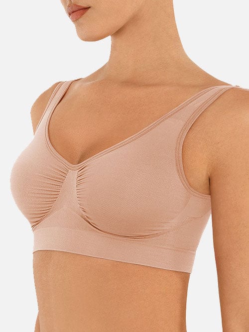 Wide Back & Straps Bust Support Shaping Bra