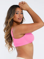 Deep V-Neck Unpadded Underwired Support Bra