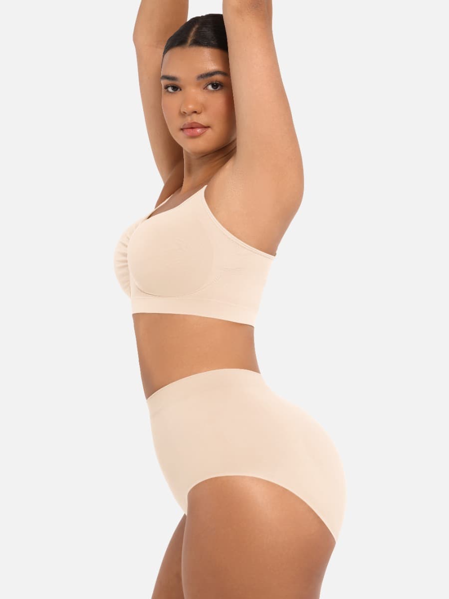 Wireless Supportive Shaping Bra with Adjustable Straps