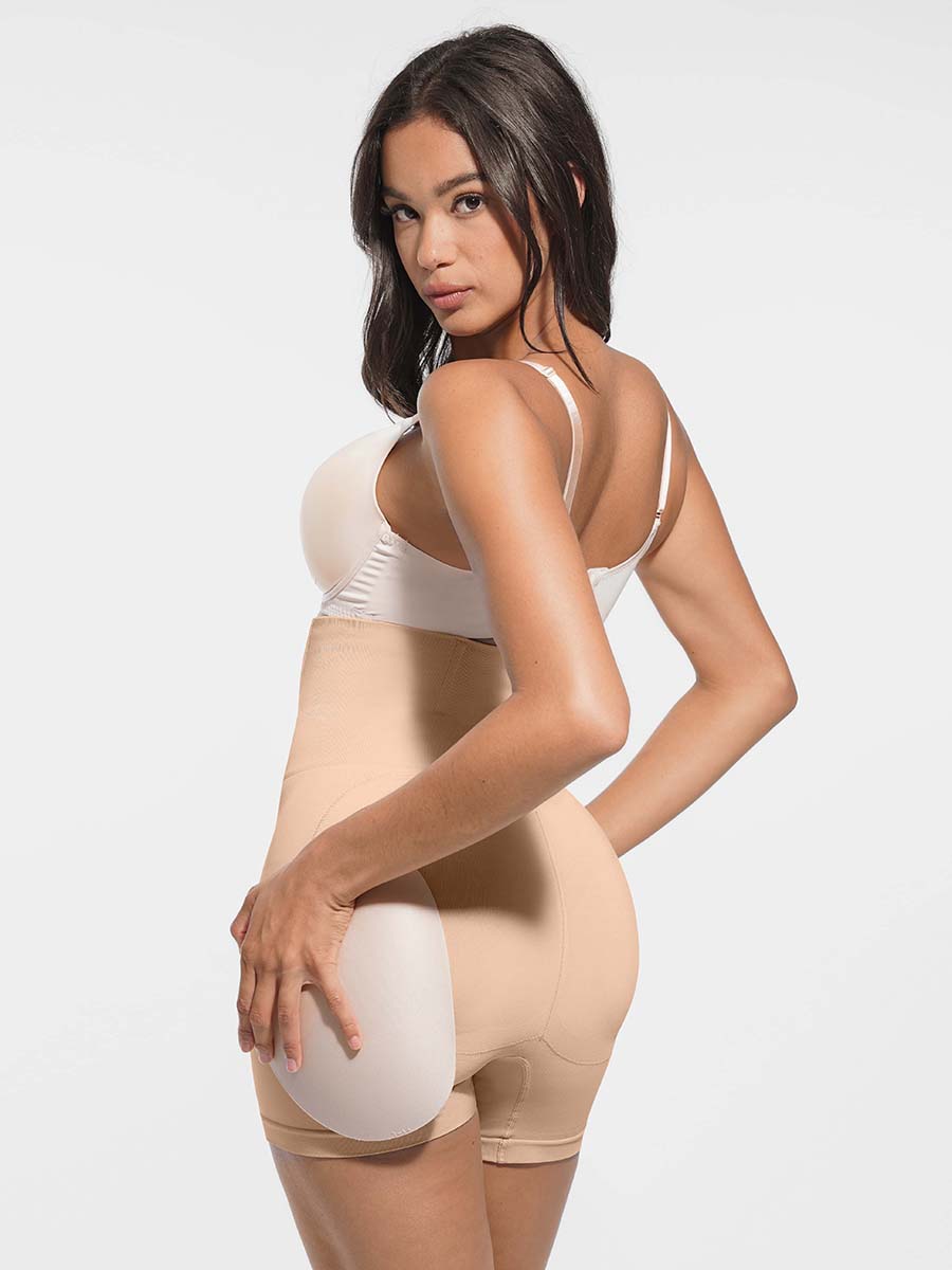 High-Waisted Antibacterial Lining Thigh Slimmer