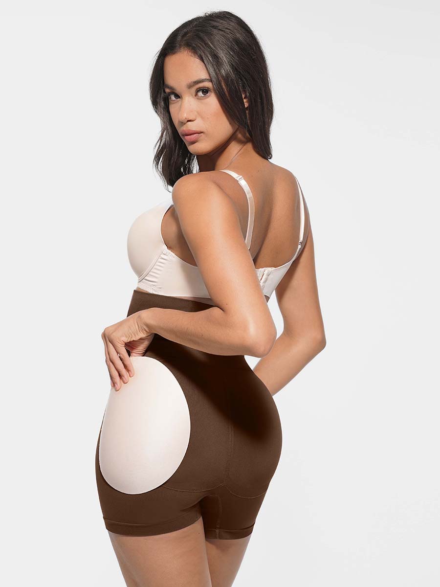 High-Waisted Antibacterial Lining Thigh Slimmer