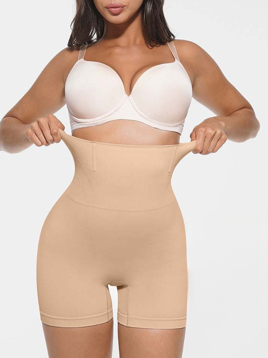 High-Waisted Antibacterial Lining Thigh Slimmer