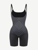 Open-Bust Mid-Thigh Butt Lifting Body Shaper