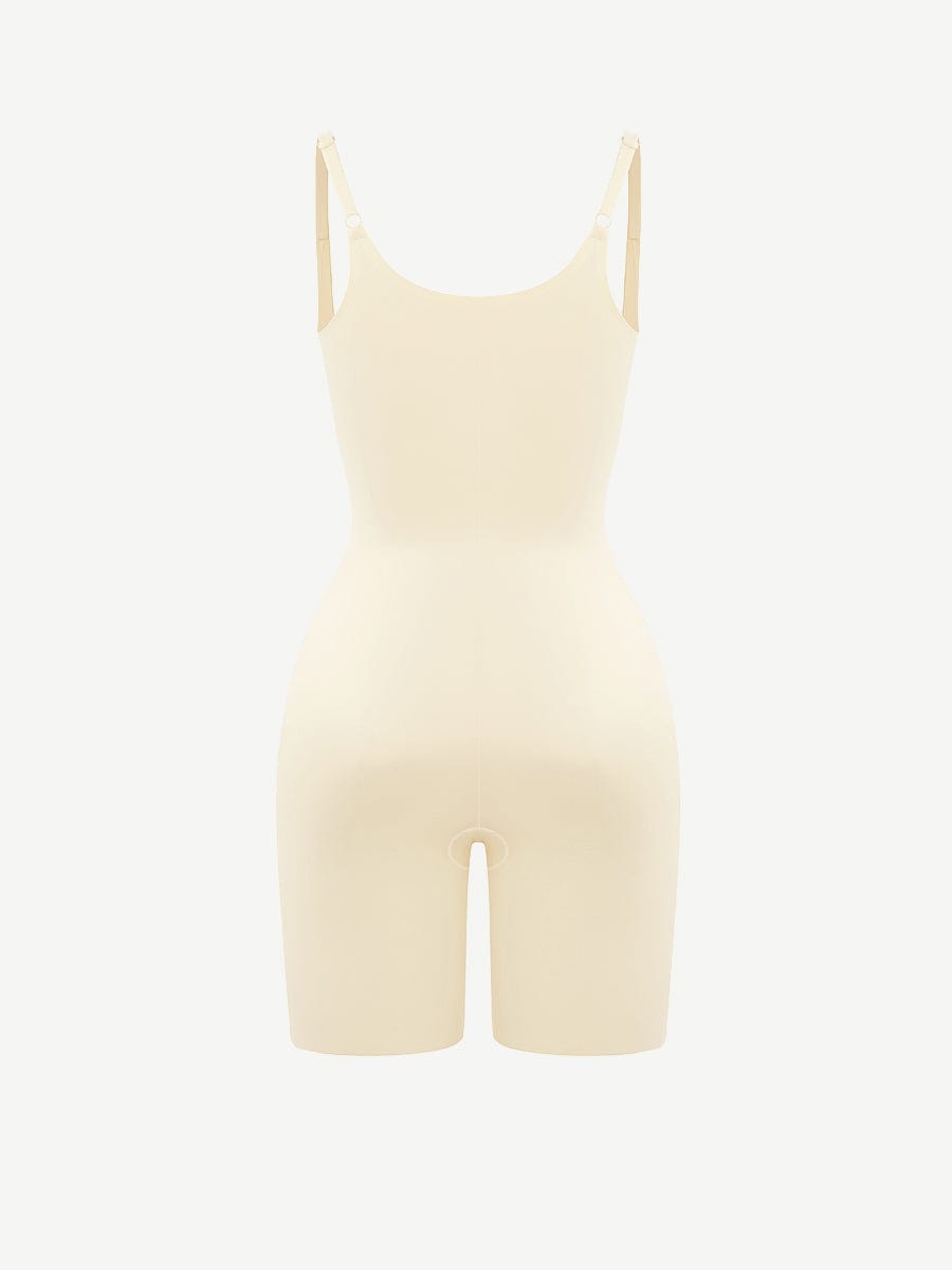 Open-Bust Mid-Thigh Butt Lifting Body Shaper