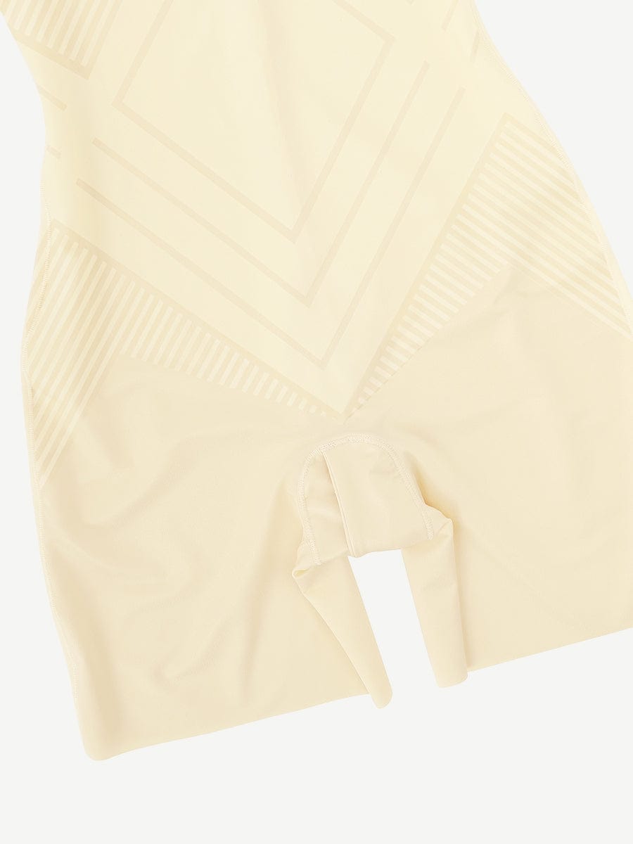 Open-Bust Mid-Thigh Butt Lifting Body Shaper