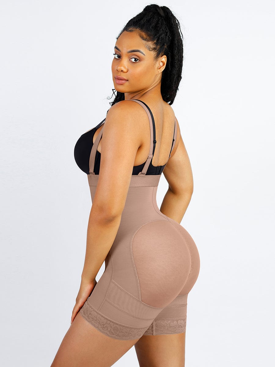 Firm Compression Breathable Body Shaper With Adjustable Straps