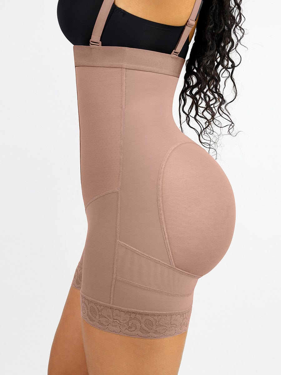 Firm Compression Breathable Body Shaper With Adjustable Straps