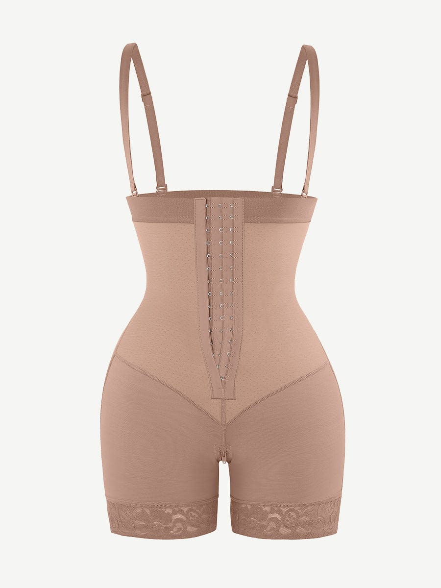 Firm Compression Breathable Body Shaper With Adjustable Straps