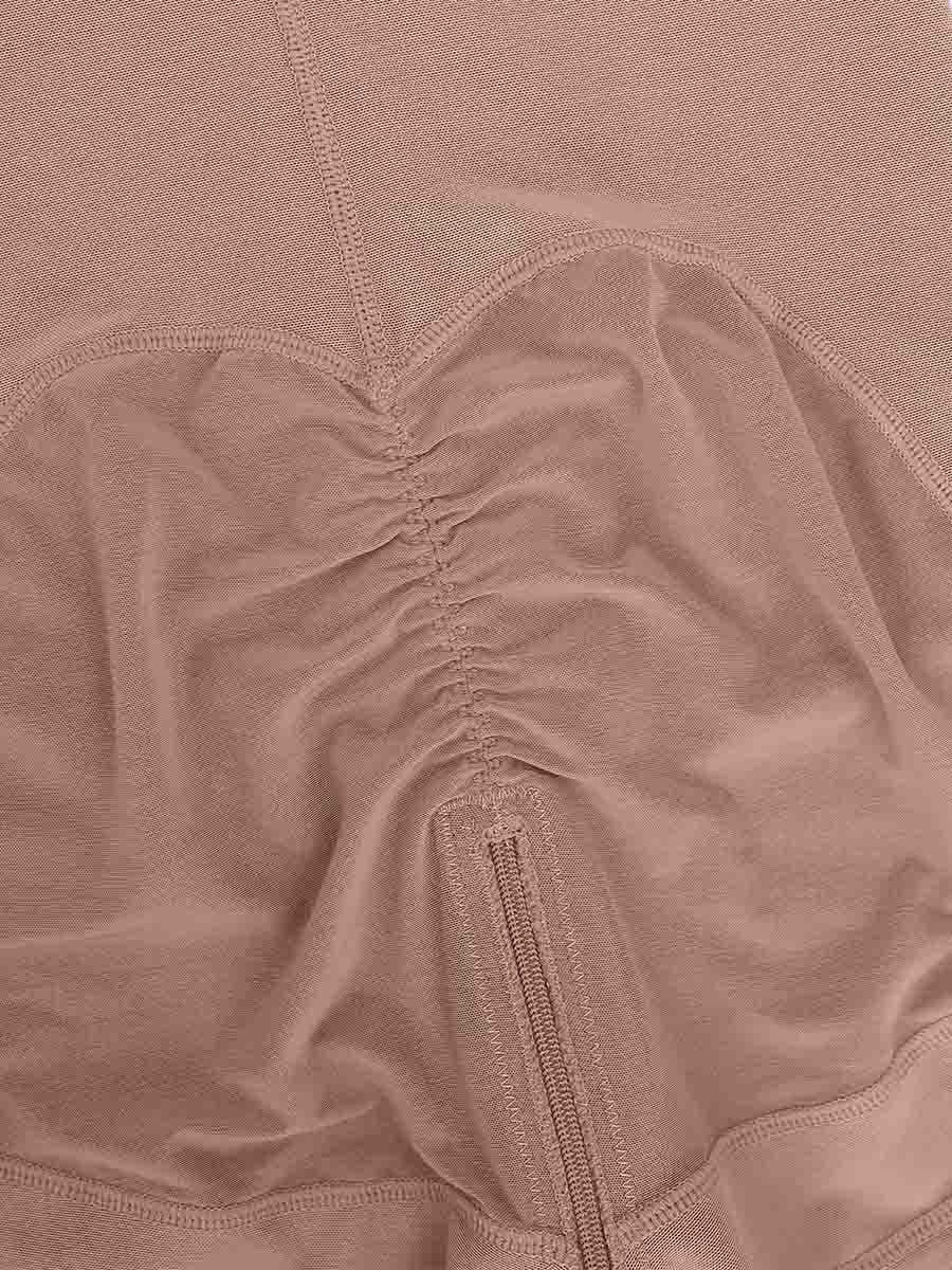 Firm Compression Breathable Body Shaper With Adjustable Straps - Auxieswear