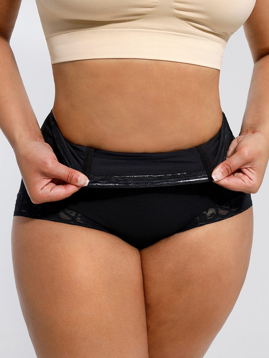 Peach Butt Lift Antibacterial Lining Mid-Waist Panties - Auxieswear