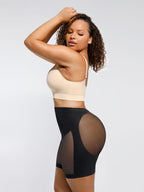 Tummy Slimming Low Waist Fitted Mesh Thigh Slimmer