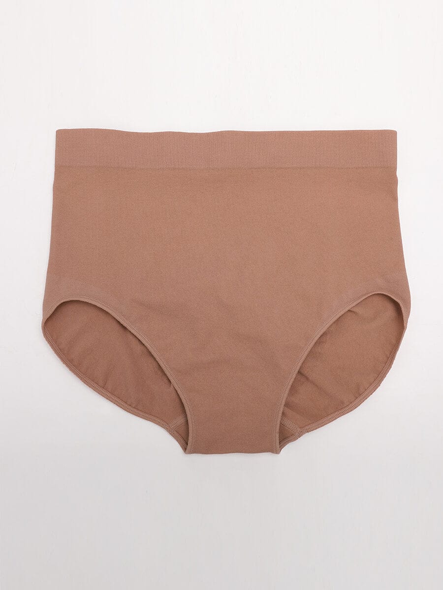 High-Waist Seamless Antibacterial Lining Briefs