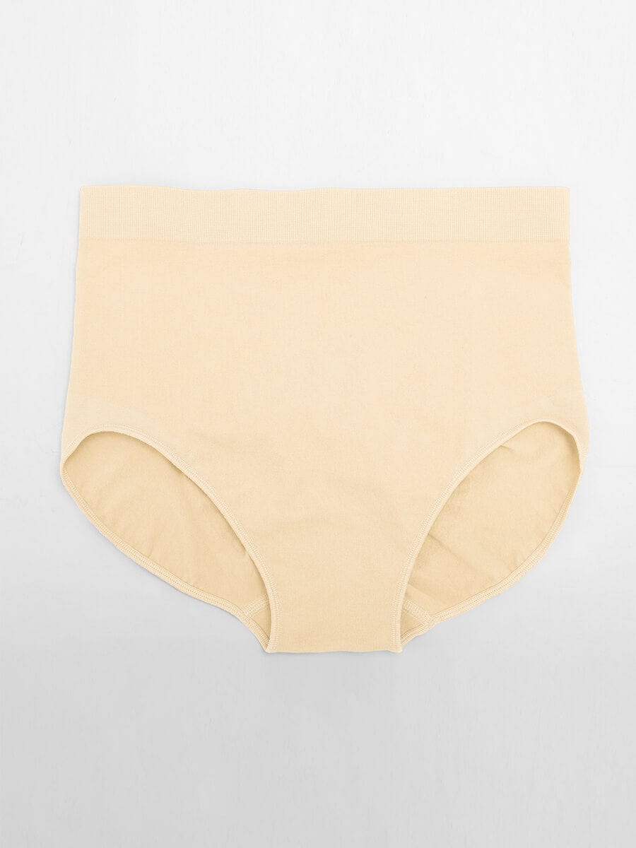 High-Waist Seamless Antibacterial Lining Briefs