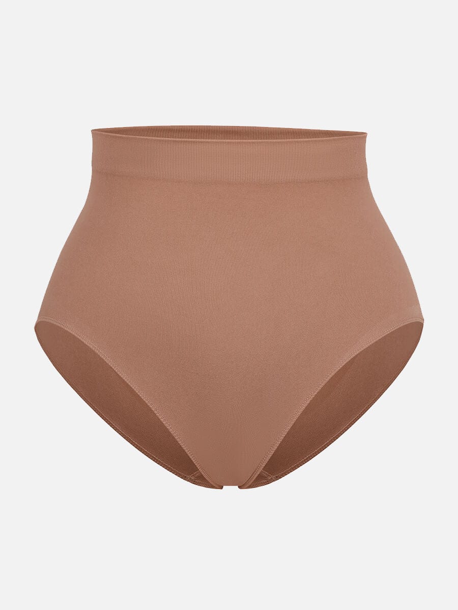 High-Waist Seamless Antibacterial Lining Briefs