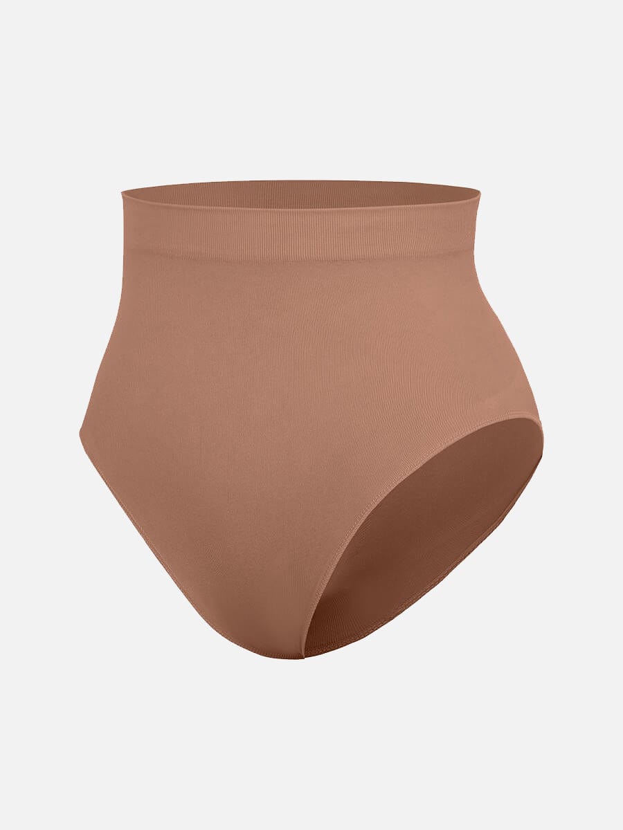 High-Waist Seamless Antibacterial Lining Briefs
