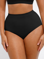 High-Waist Seamless Antibacterial Lining Briefs