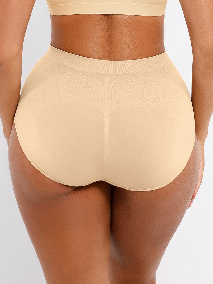High-Waist Seamless Antibacterial Lining Briefs