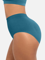 High-Waist Seamless Antibacterial Lining Briefs