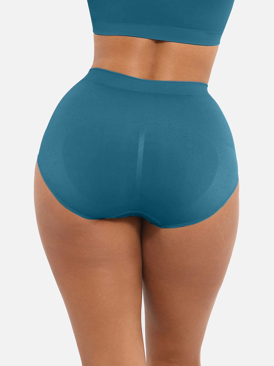 High-Waist Seamless Antibacterial Lining Briefs