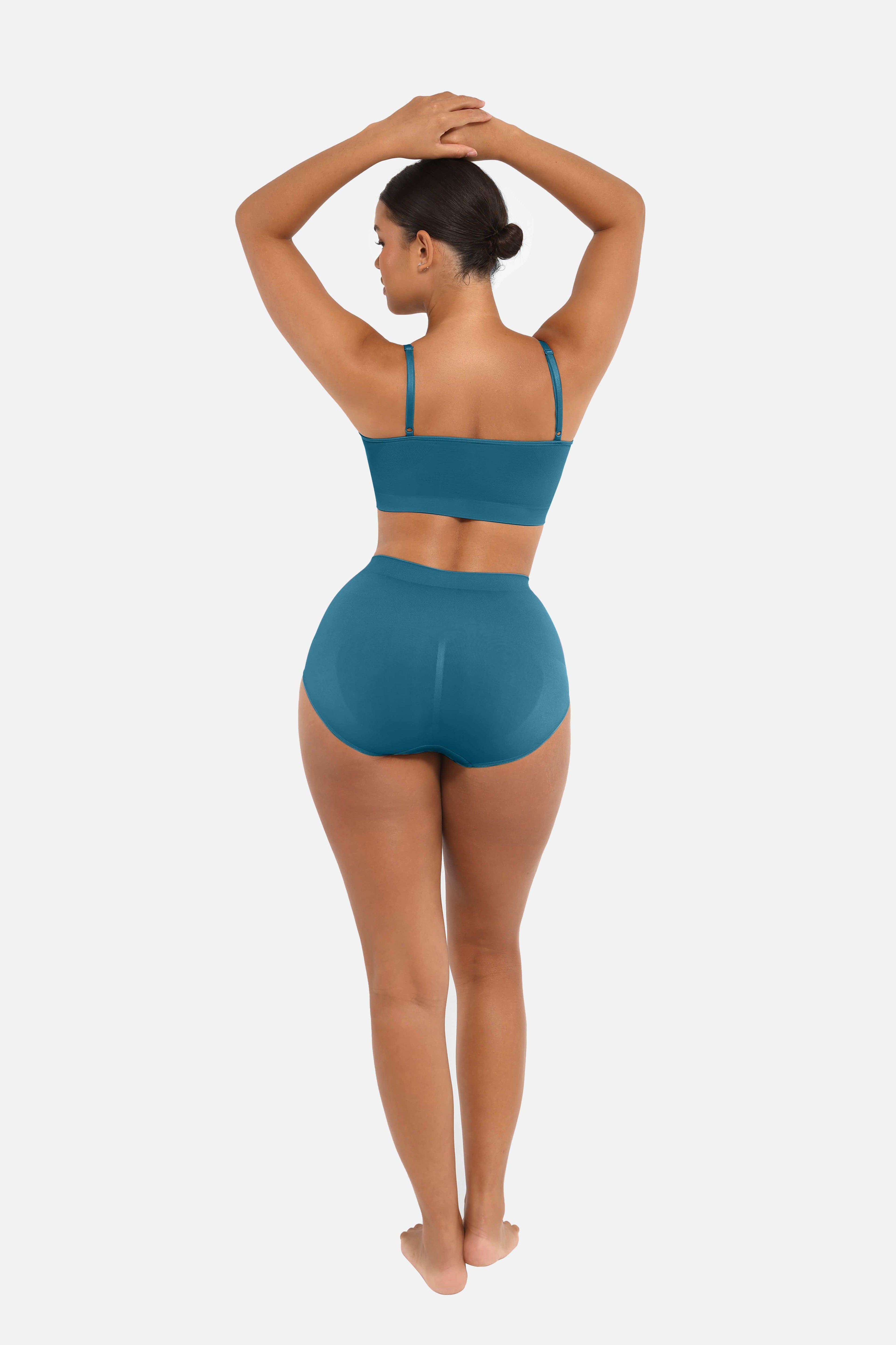 High-Waist Seamless Antibacterial Lining Briefs