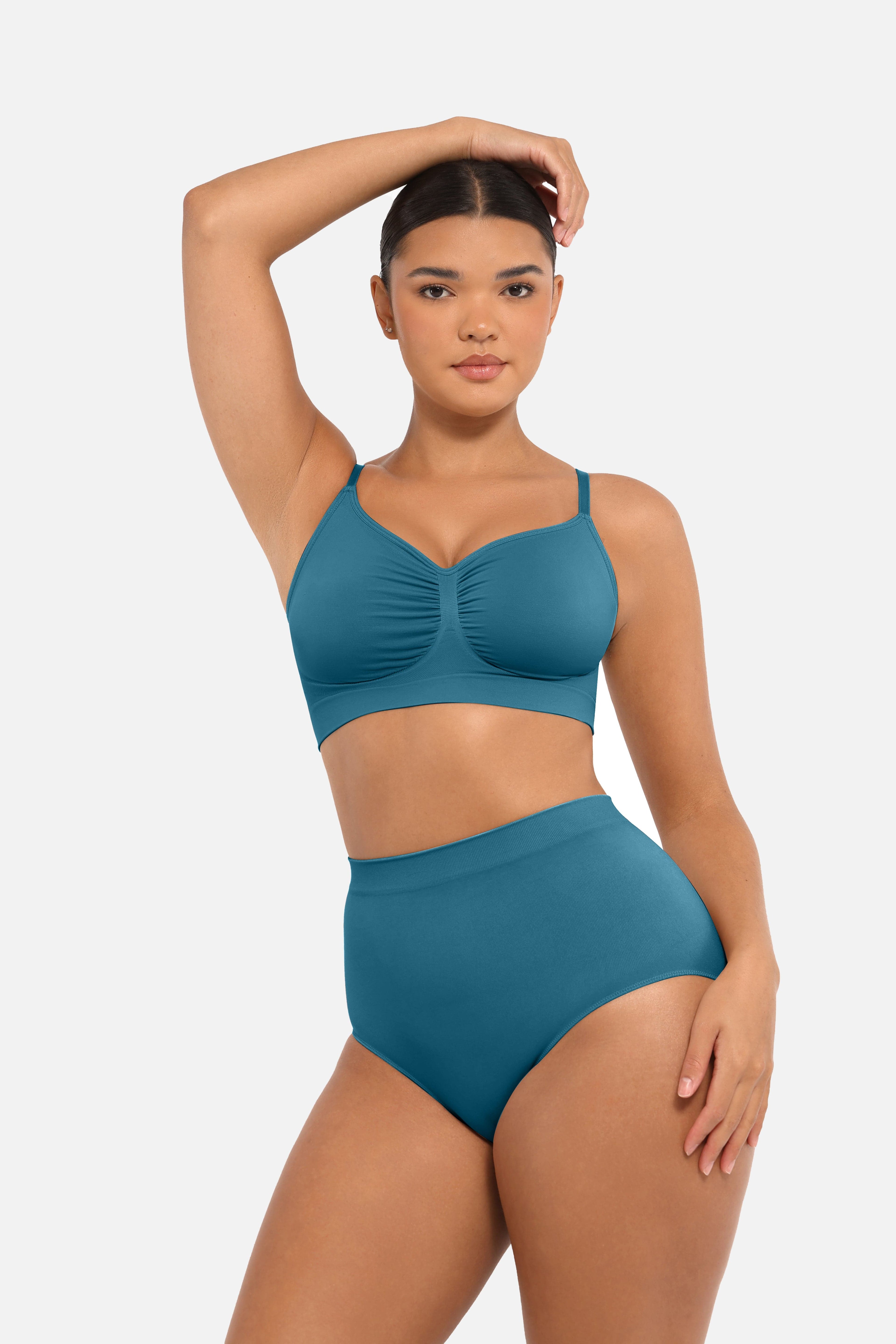 High-Waist Seamless Antibacterial Lining Briefs
