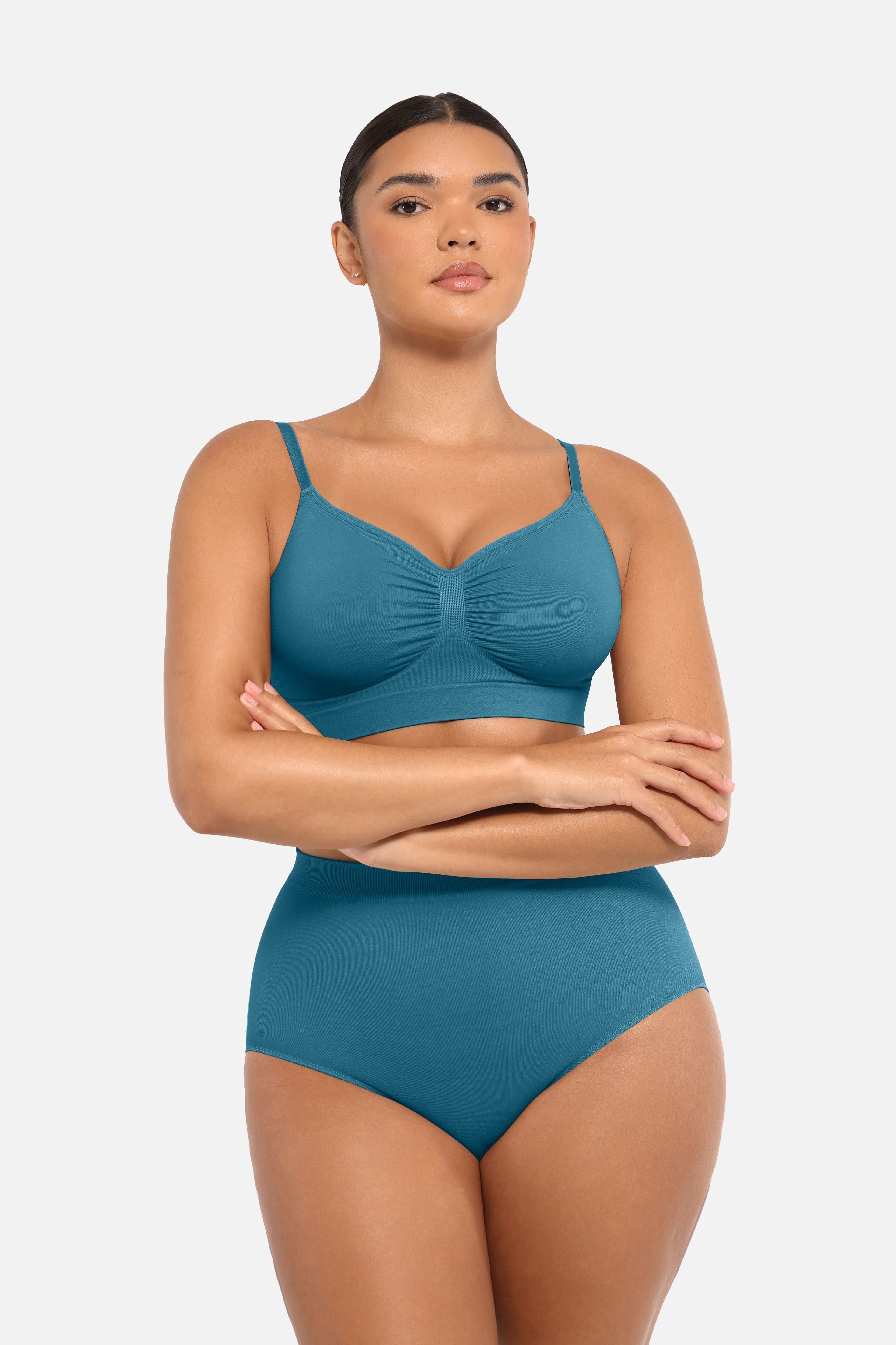 High-Waist Seamless Antibacterial Lining Briefs