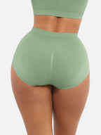High-Waist Seamless Antibacterial Lining Briefs