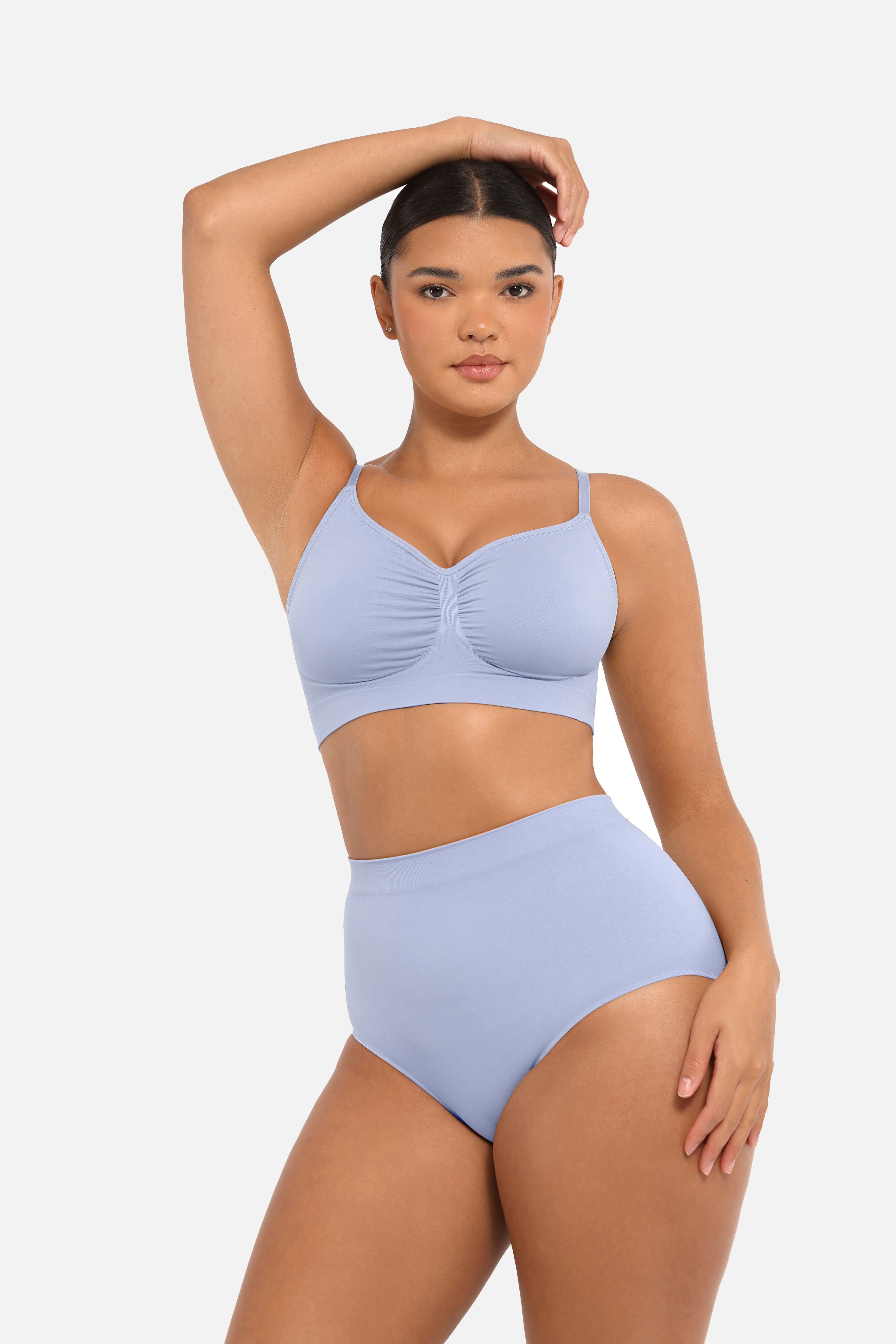 High-Waist Seamless Antibacterial Lining Briefs