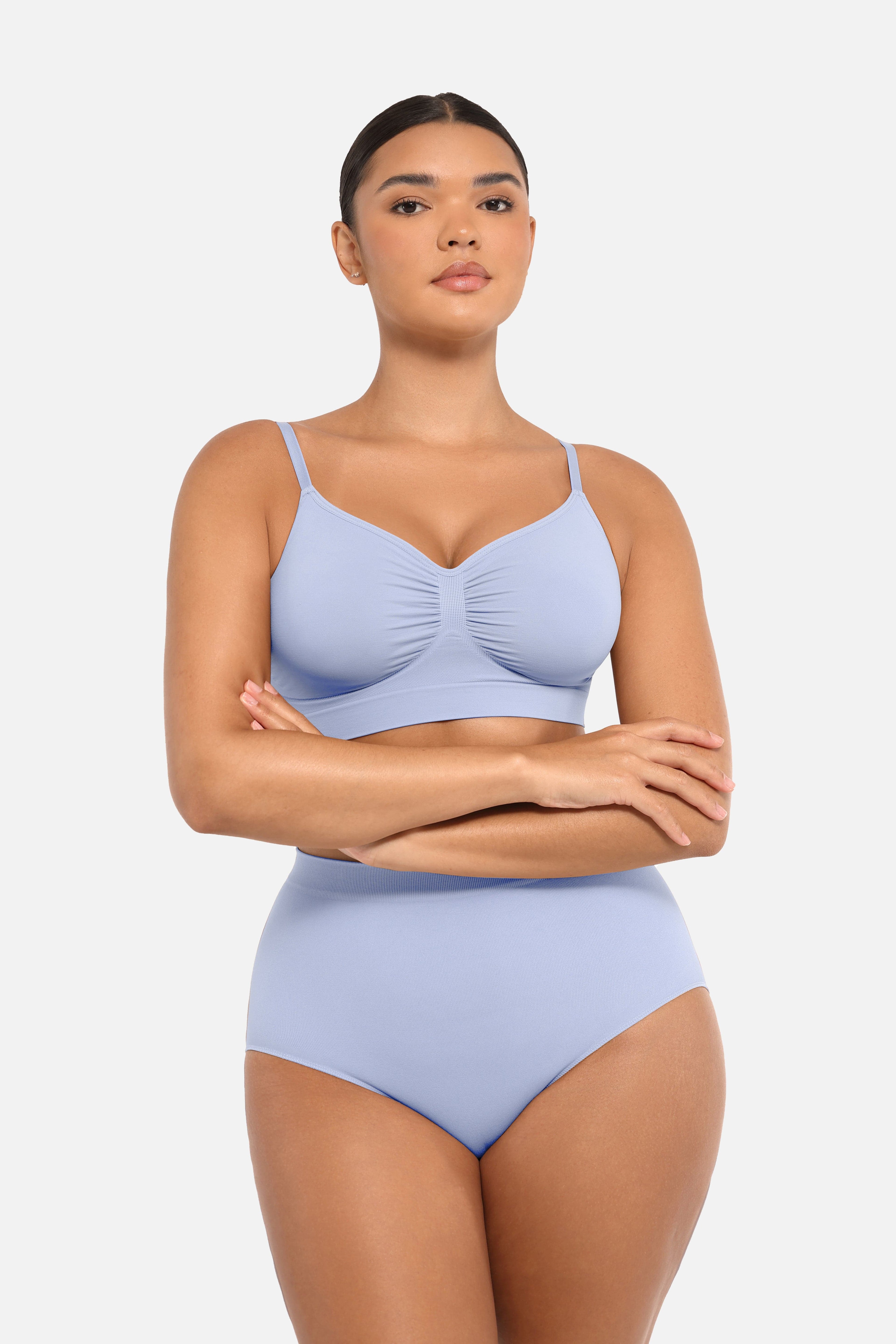 High-Waist Seamless Antibacterial Lining Briefs