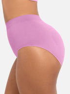 High-Waist Seamless Antibacterial Lining Briefs