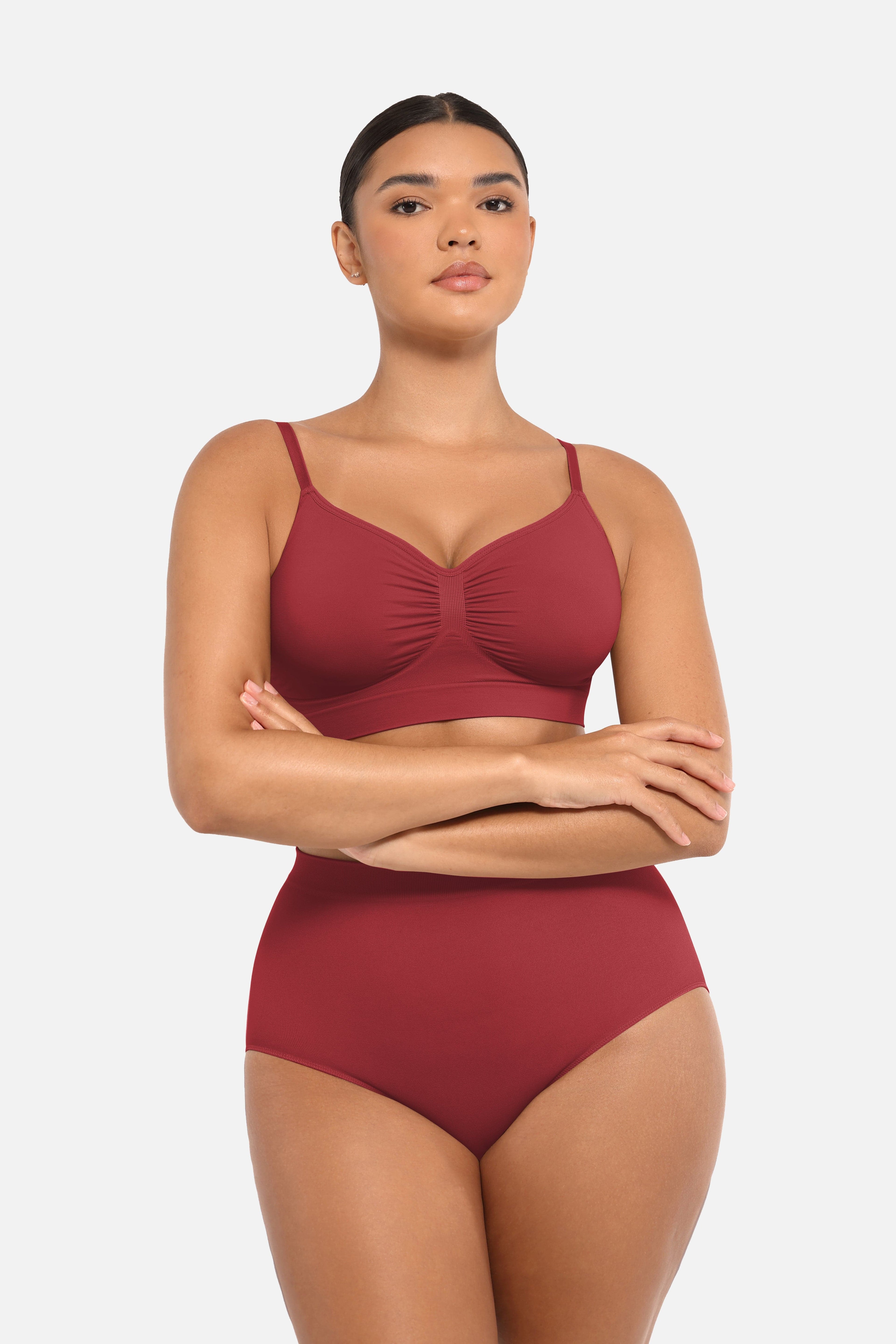 High-Waist Seamless Antibacterial Lining Briefs