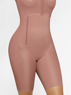 Breast Covering Full Body Shaper With a Side Zipper