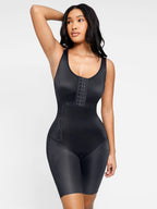 Breast Covering Full Body Shaper With a Side Zipper