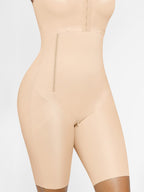 Breast Covering Full Body Shaper With a Side Zipper