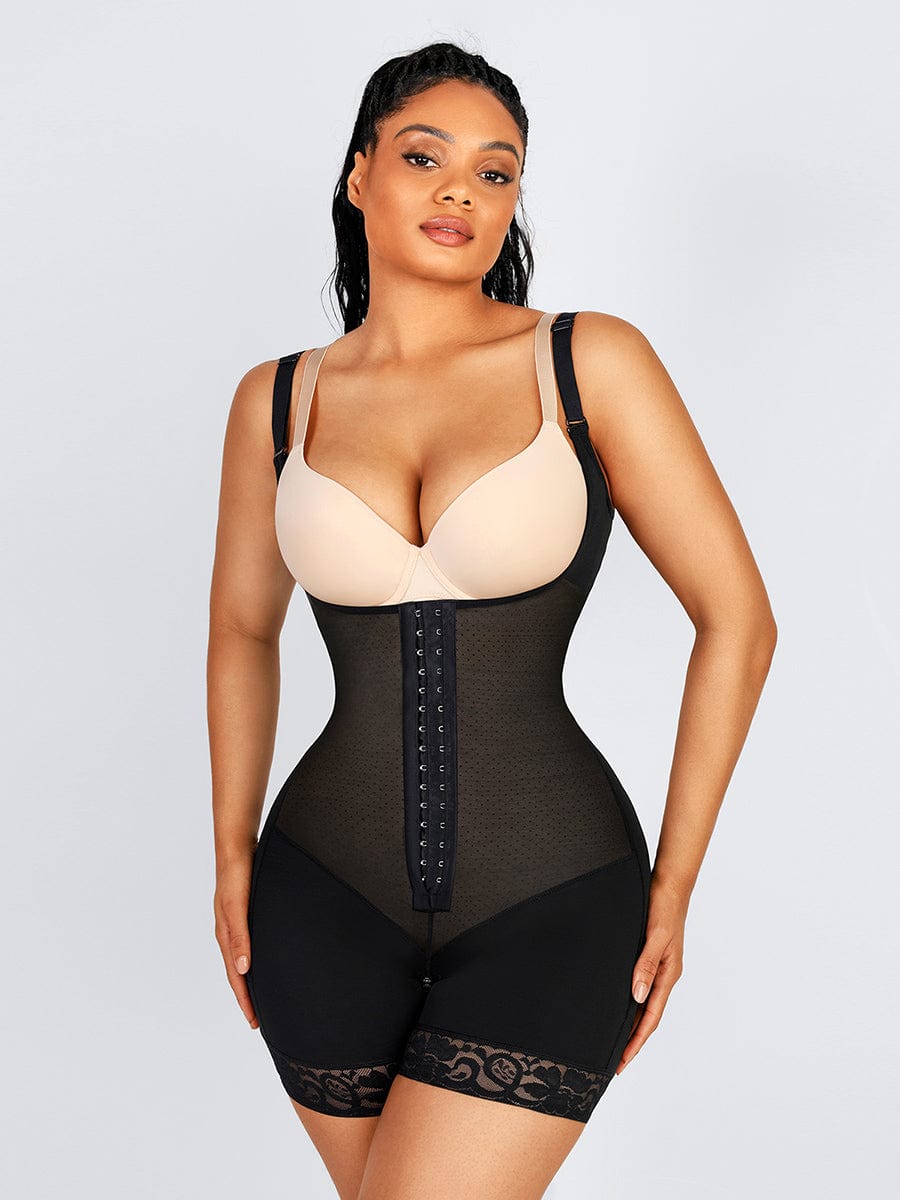 Breathable Open Bust Tummy Control Body Shaper - Auxieswear