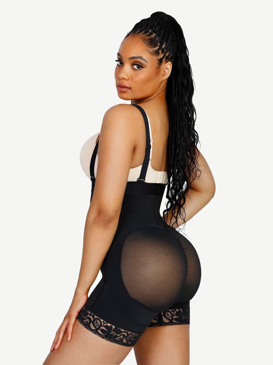 Firm Compression Breathable Body Shaper With Adjustable Straps