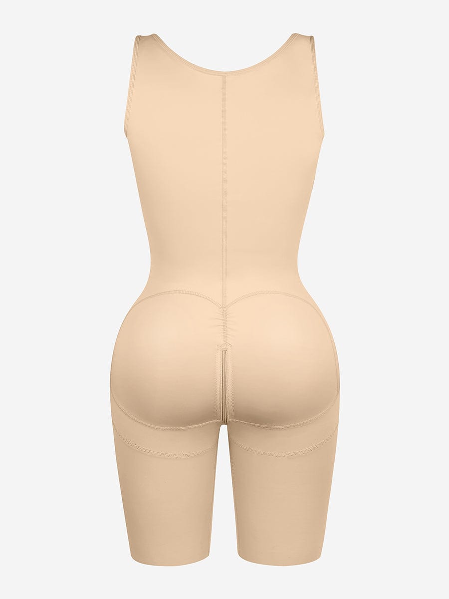 Breast Covering Full Body Shaper With a Side Zipper