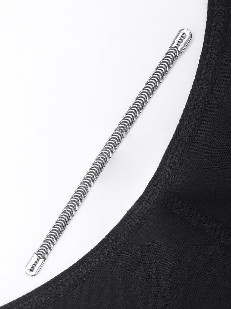 Breast Covering Full Body Shaper With a Side Zipper - Auxieswear