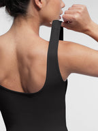 Square Neck U-Shaped Back Design Jumpsuit