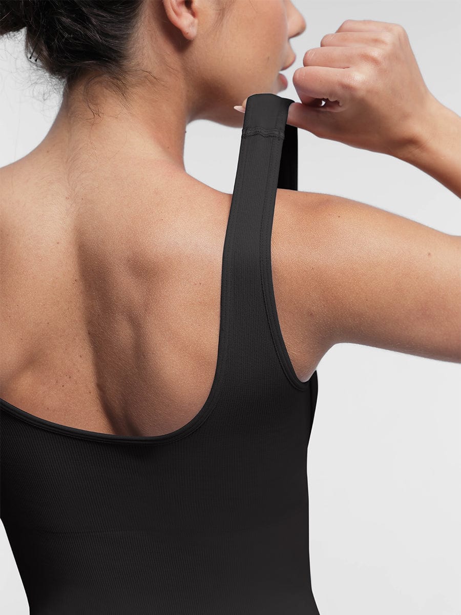 Square Neck U-Shaped Back Design Jumpsuit