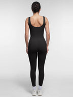 Square Neck U-Shaped Back Design Jumpsuit