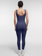 Square Neck U-Shaped Back Design Jumpsuit