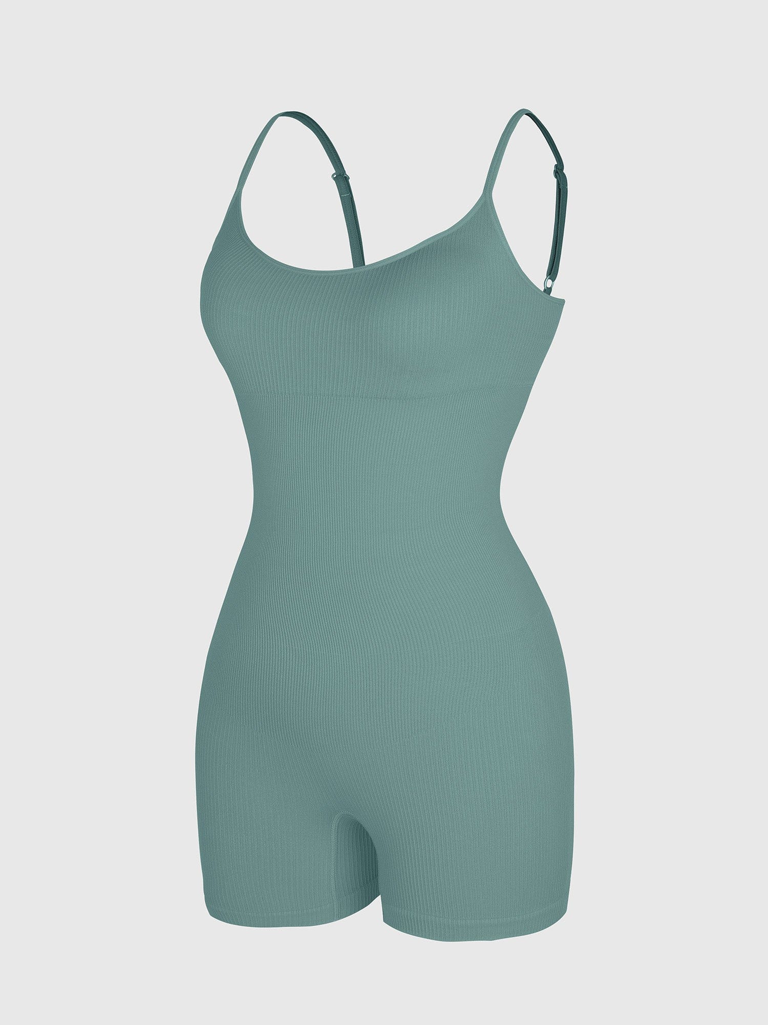 Body Countouring Romper with Adjustable Straps