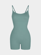 Body Countouring Romper with Adjustable Straps