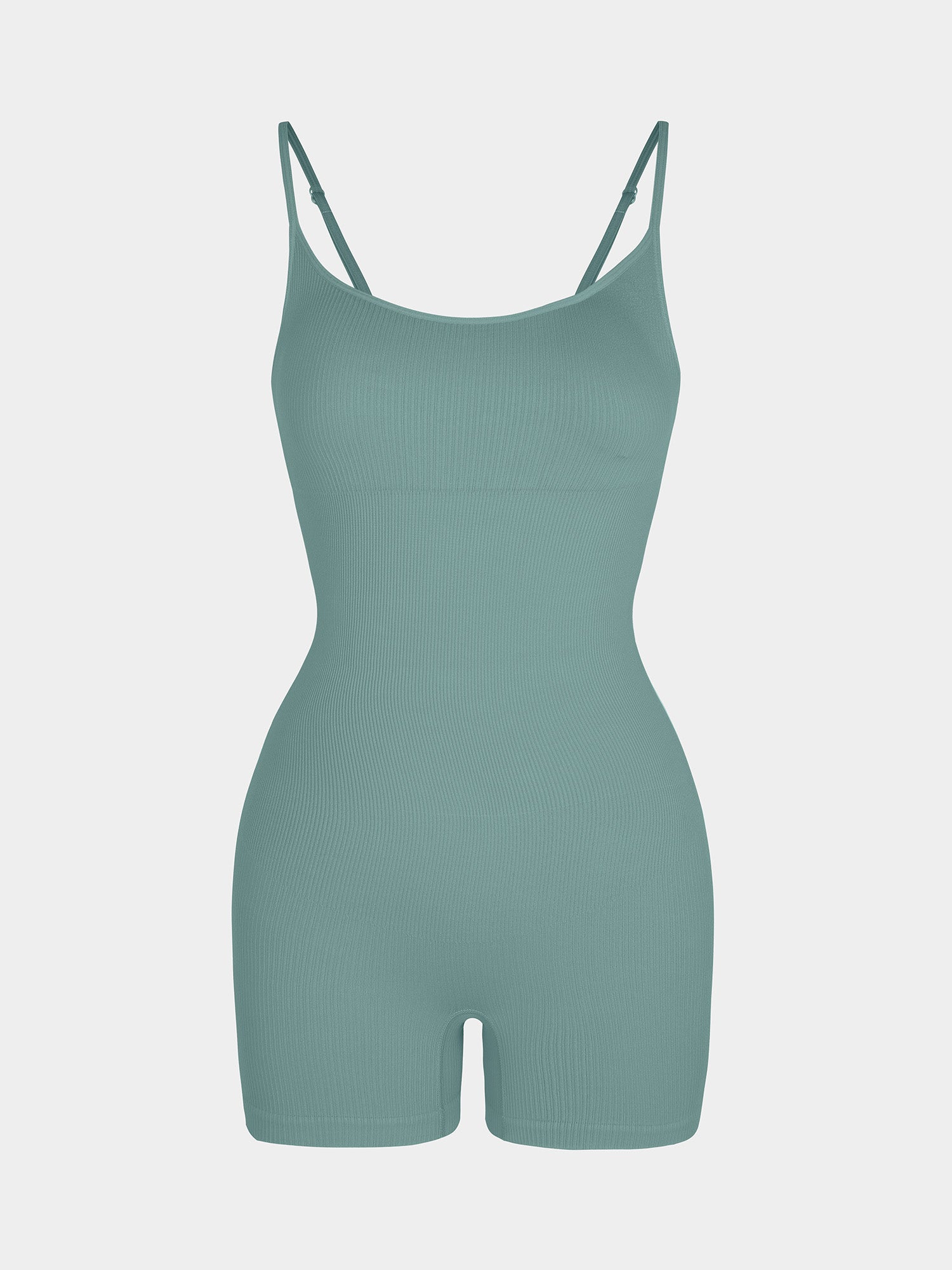 Body Countouring Romper with Adjustable Straps