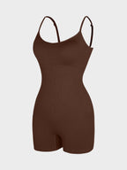 Body Countouring Romper with Adjustable Straps